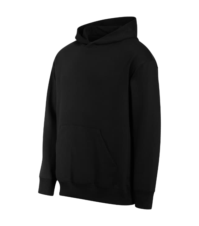 Unisex mikina s kapucí v černé