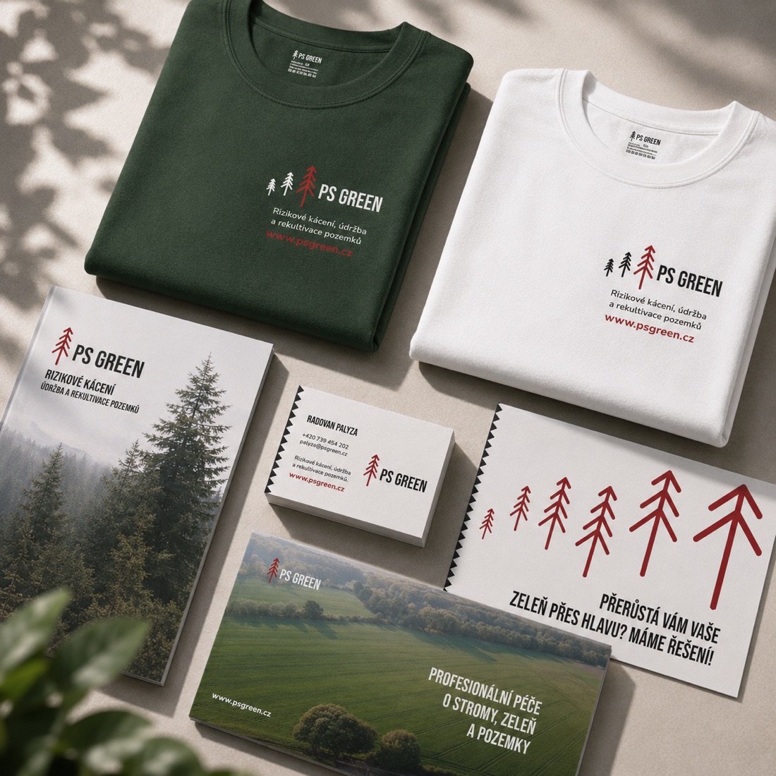 Reklamní textil a tiskoviny PS Green