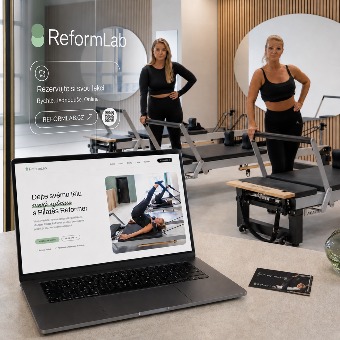 Realizace ReformLab vizuální identita web polepy a tiskoviny