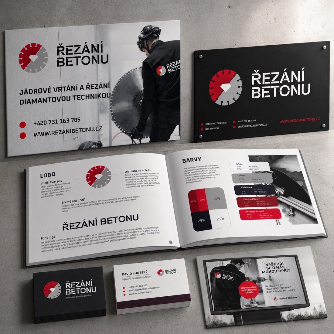Označení provozovny Řezání betonu